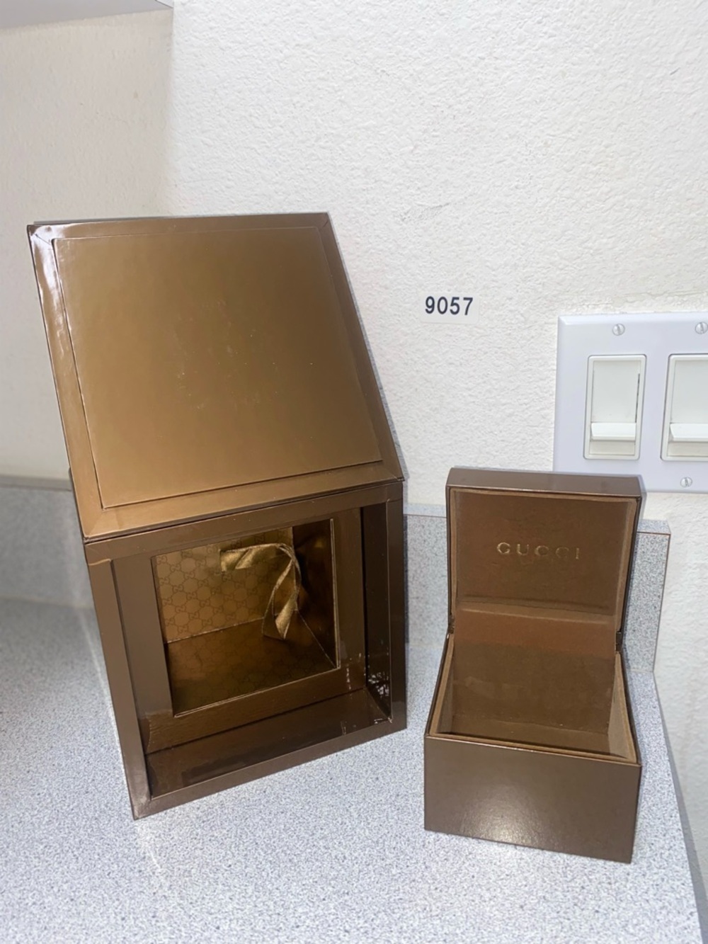 Gucci Brown and Gold Box Bundle EUC - 9057 - Picture 2 of 14